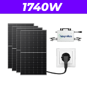 Kit 4 Panneaux Solaires Plug And Play Longi Solar Puissance 1740W