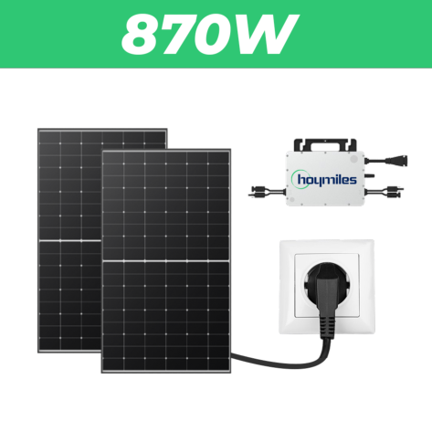 Kit 2 Panneaux Solaires Plug And Play Longi Solar Puissance 870W