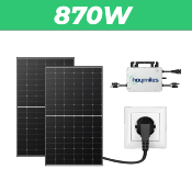 Kit 2 Panneaux Solaires Plug And Play Longi Solar Puissance 870W